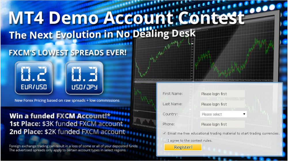 demo forex trading contest